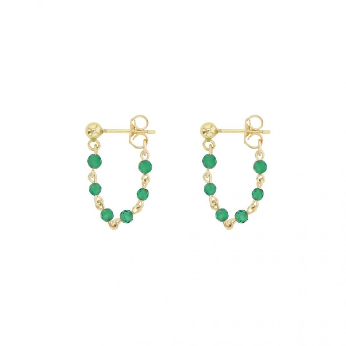 Boucles Twisty et son grigri Baby Moon argenté - photo 26