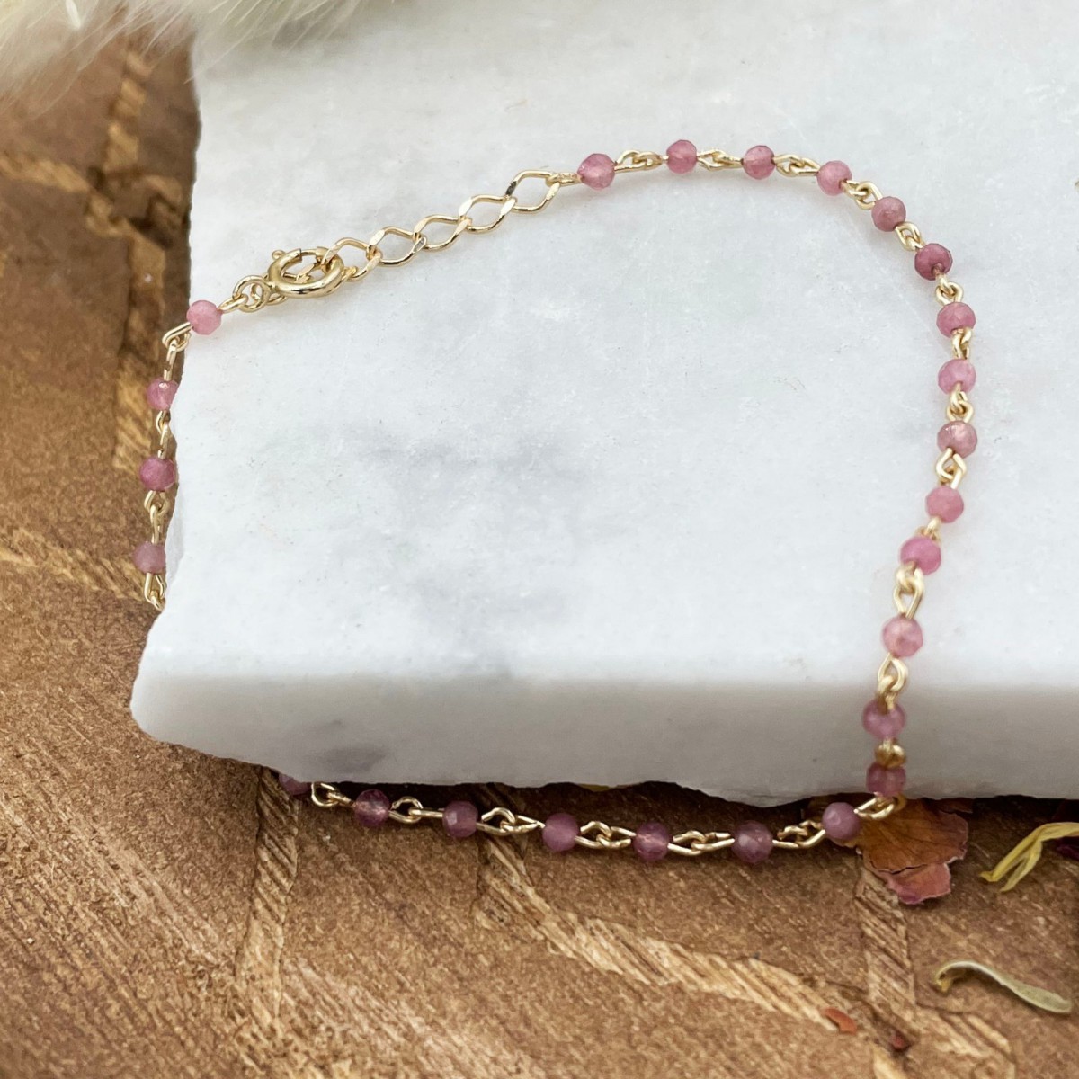 Bracelet Divine Grenat Plaqué or - photo 42