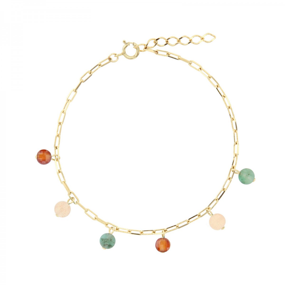 Bracelet cordon vert et onyx verte - photo 34