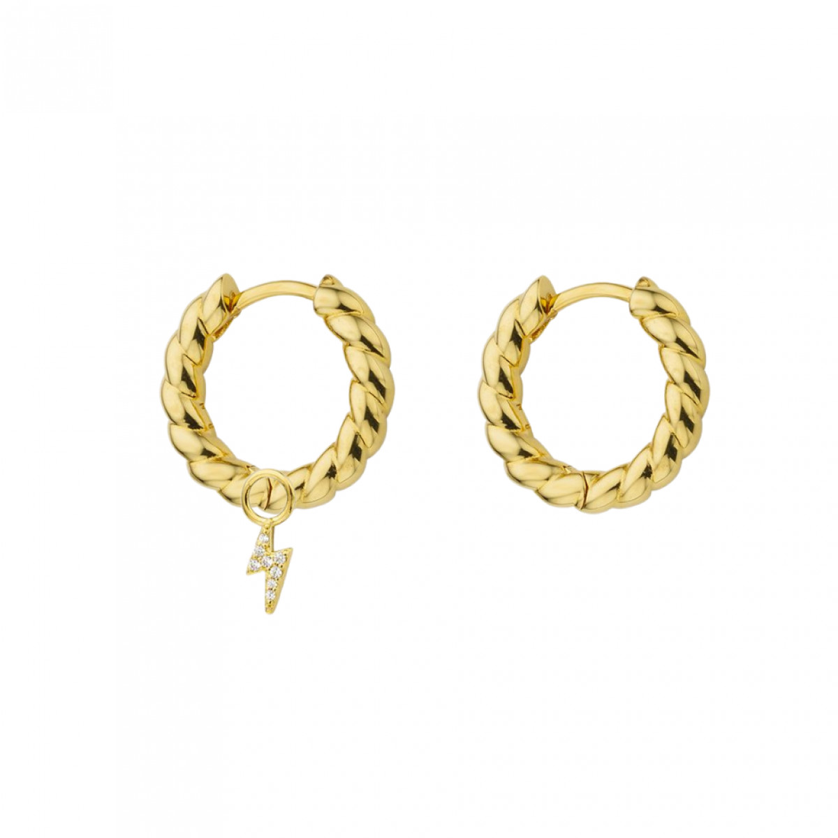 Boucles Golden Evil Eyes noires - photo 30