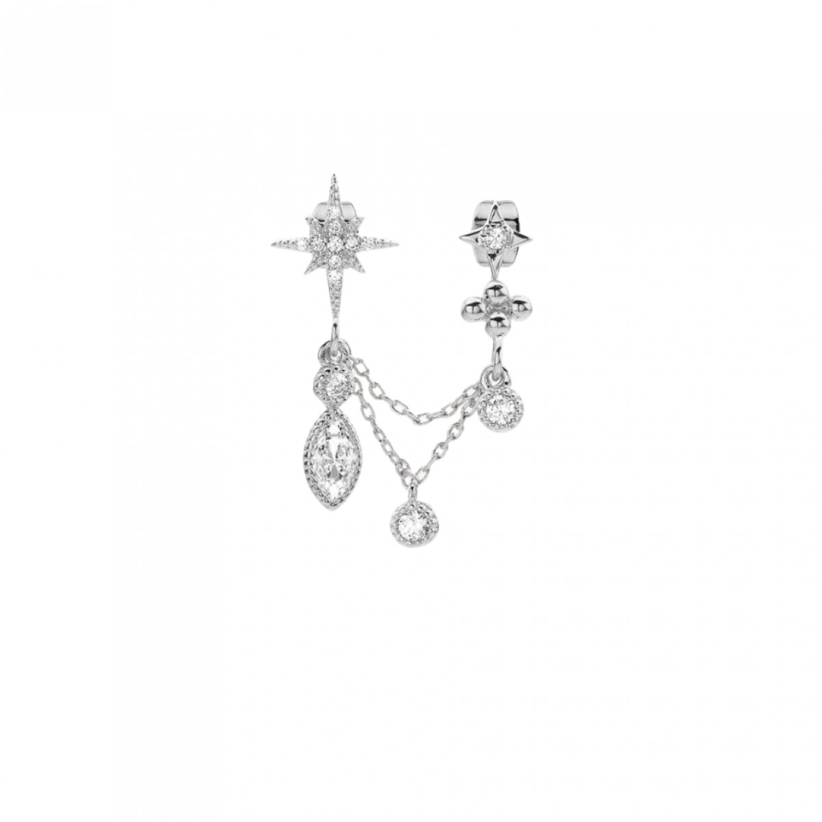 Boucles Twisty et son grigri Little Serpiente argenté - photo 34