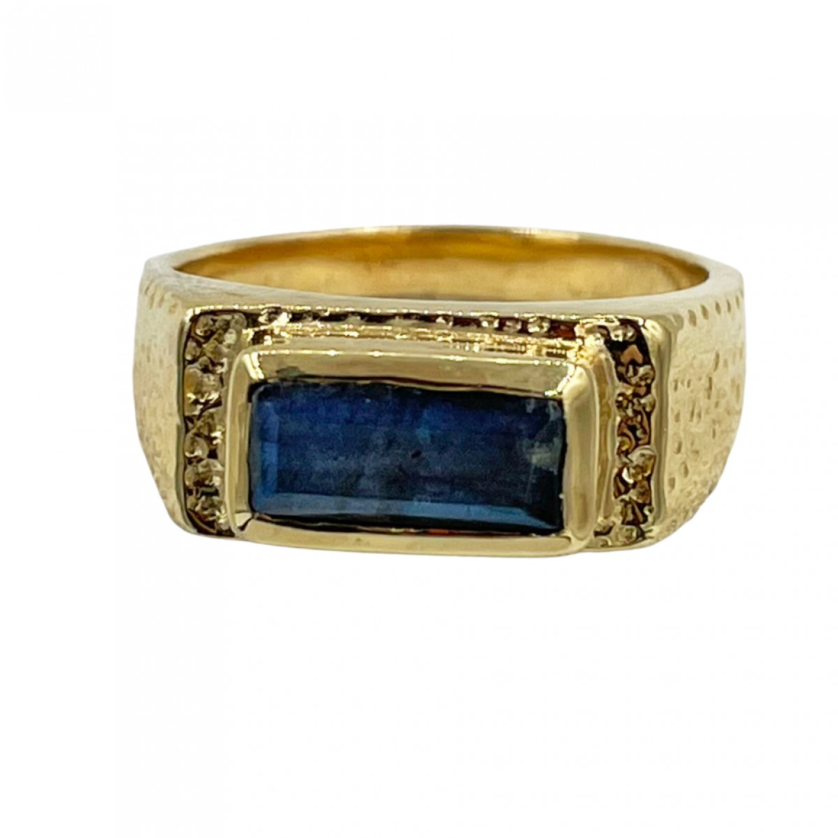 Bague dorée texturée et pierre de lune T 54 - photo 22