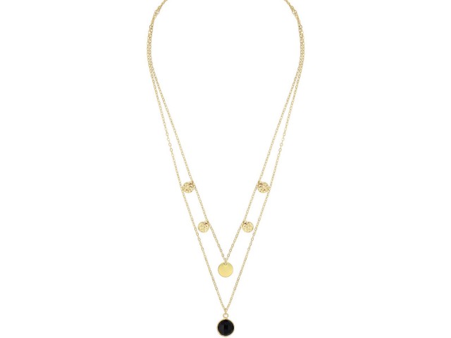 Collier Miniardise Onyx plaqué or - photo 10