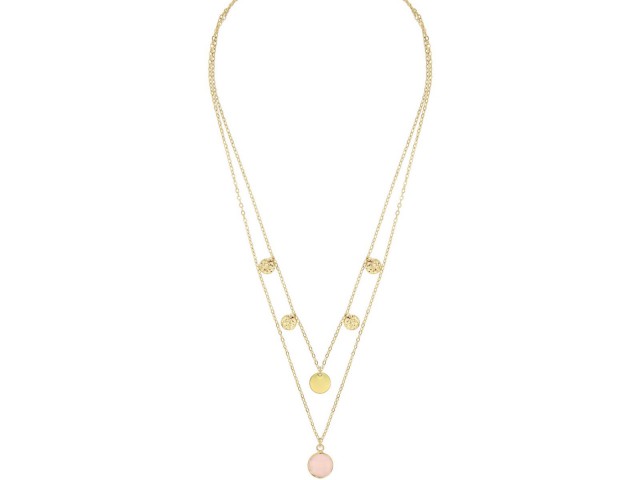 Collier Miniardise Quartz rose plaqué or - photo 11