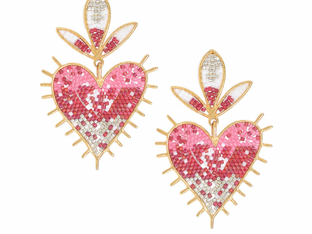 Boucles Mystic Heart blanches et roses - photo 10